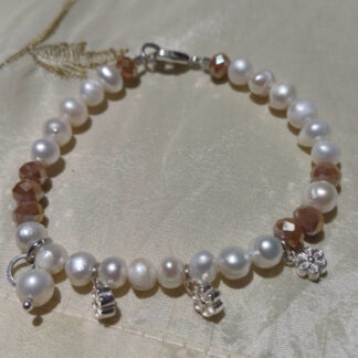 Μαργαριτάρια με ασημένιες λεπτομέρειες